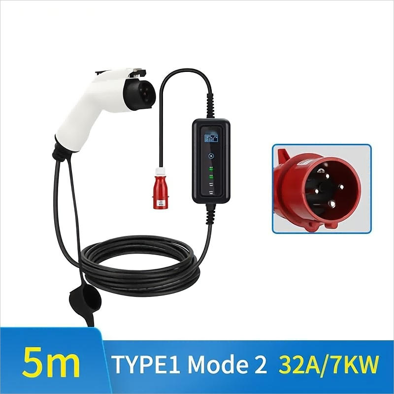  7Kw portable EV charger led display ODM/OEM Community